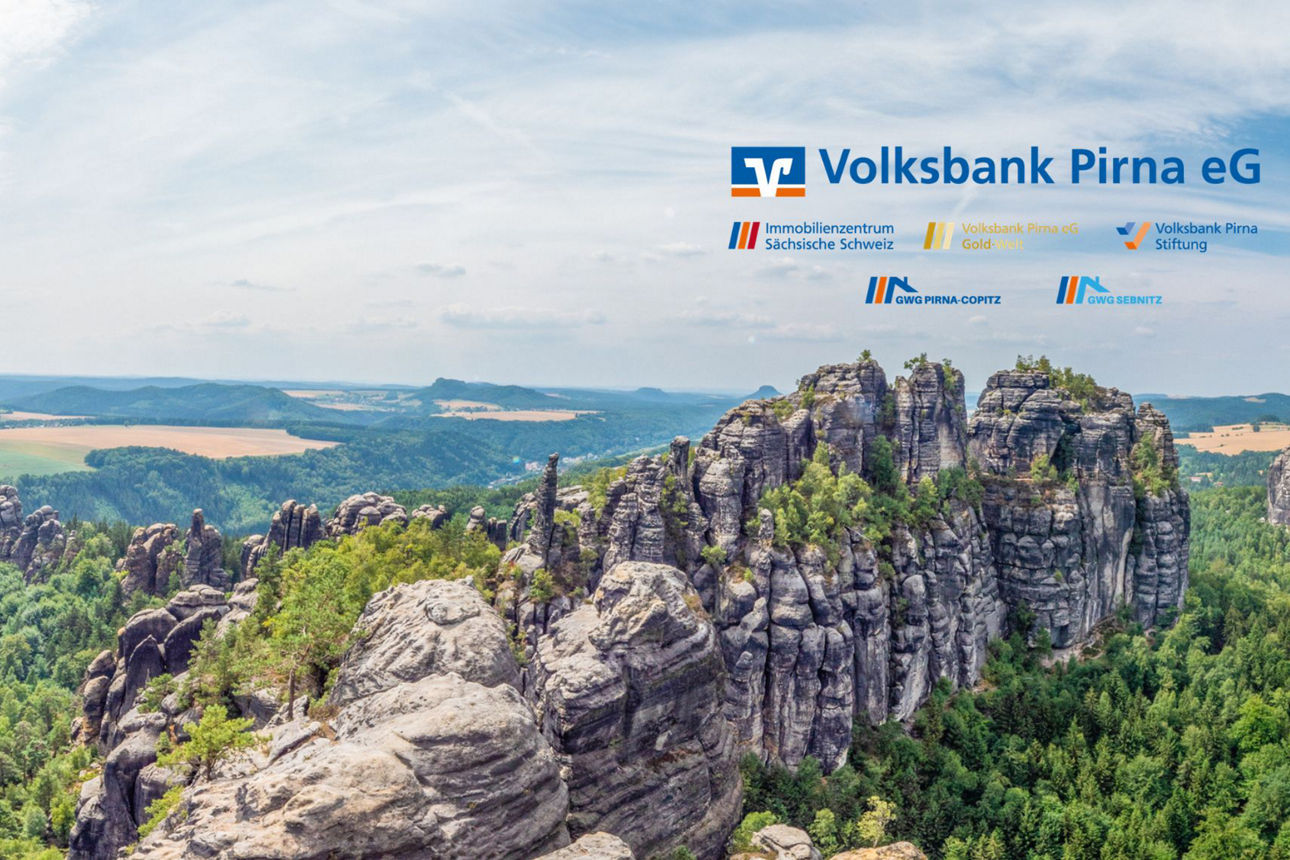 Blick auf die Schrammsteine