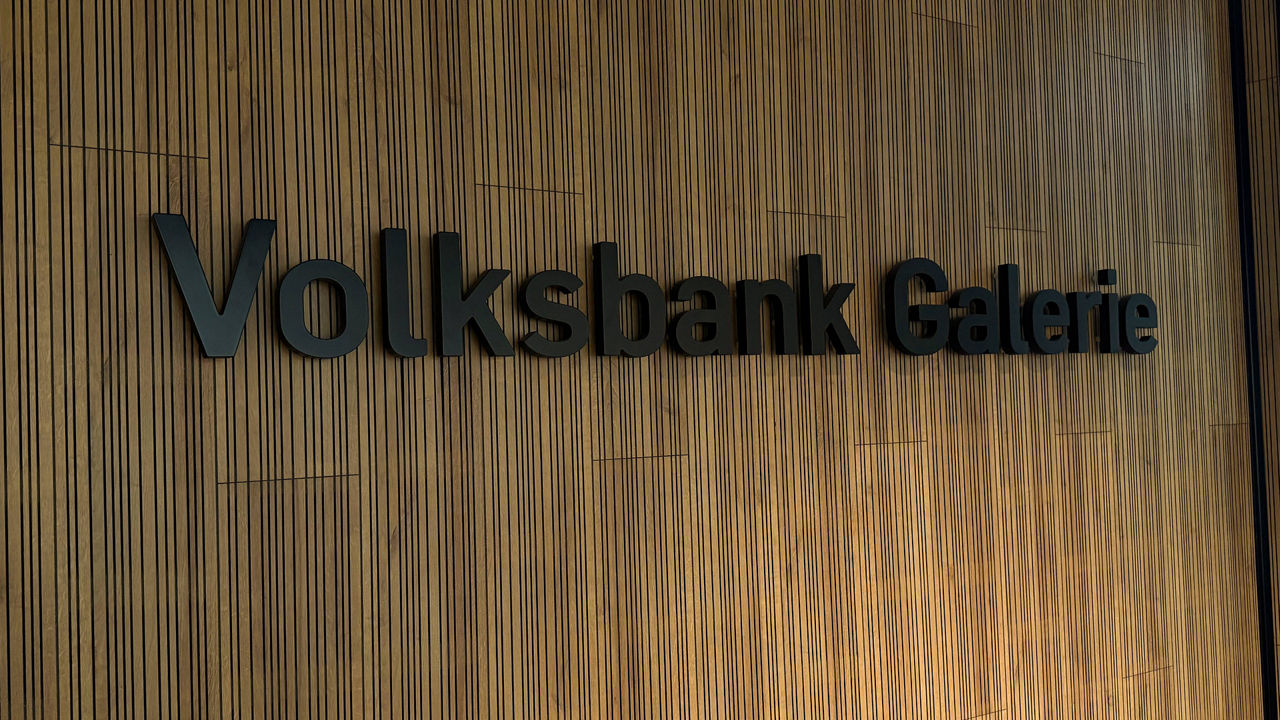 Bild mit Schriftzug - Galereie der Volksbank Kurpfalz