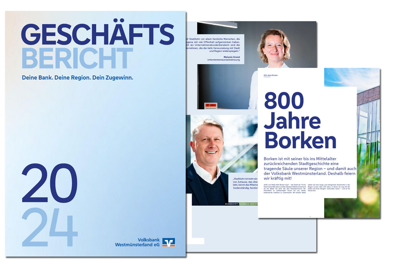 Deckblatt des aktuellen Geschäftsberichts