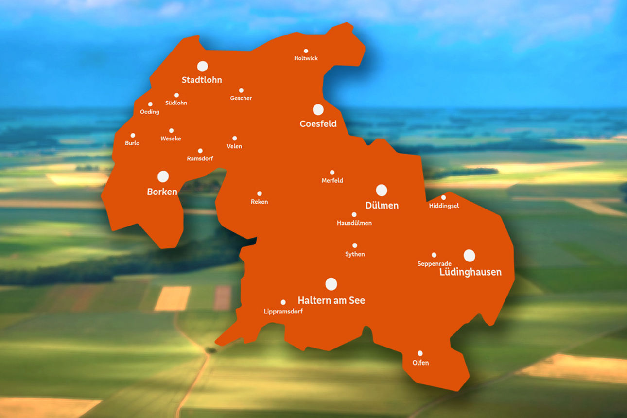 Geschäftsgebietskarte