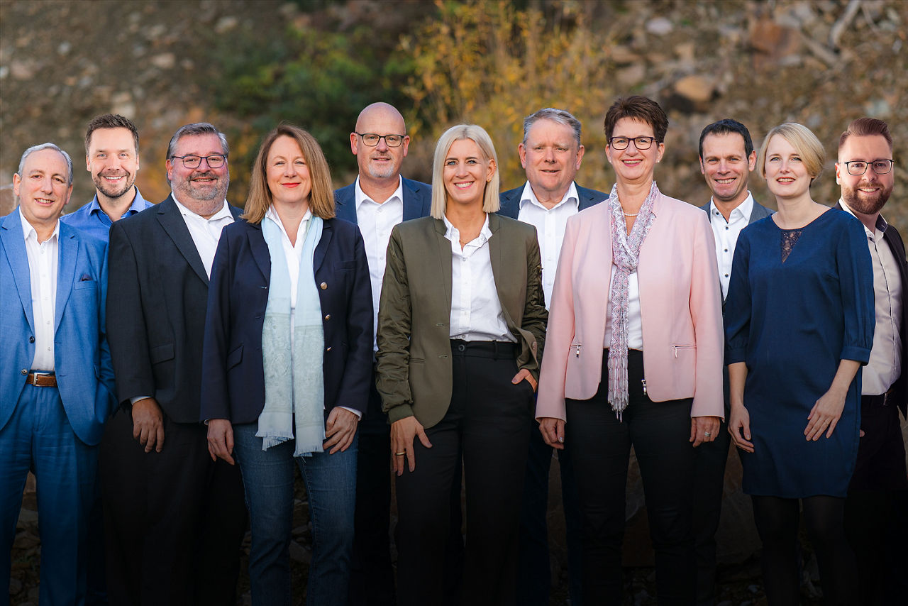 Gruppenfoto unserer Mitarbeiter im PrivateBanking