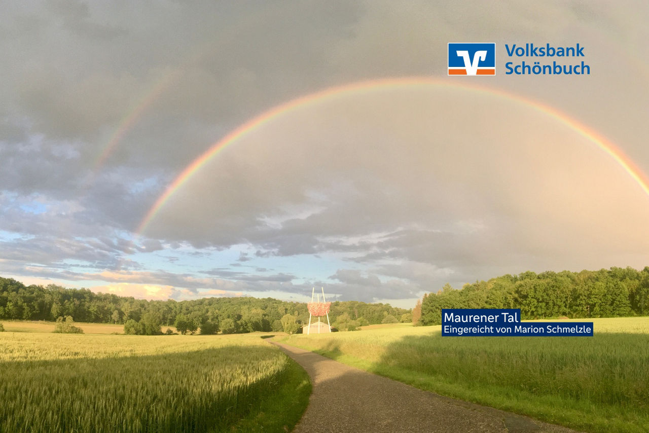Regenbogen im Maurener Tal, Ehningen