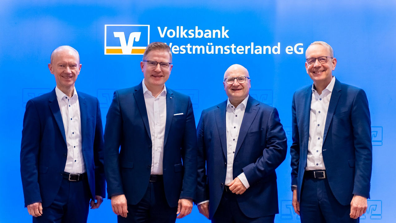 Vorstand der Volksbank Westmünsterland eG Gruppenfoto