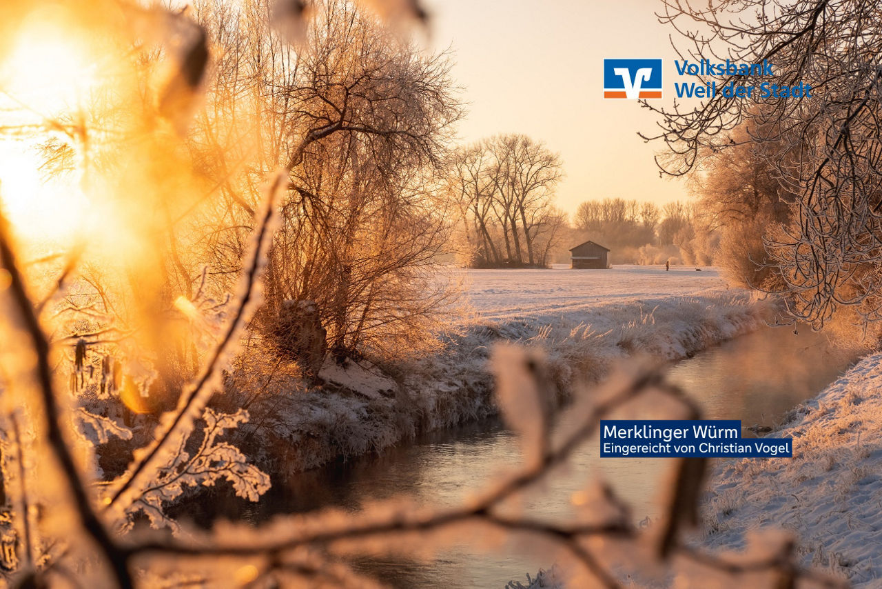 Winterzauber Merklinger Würm, Merklingen
