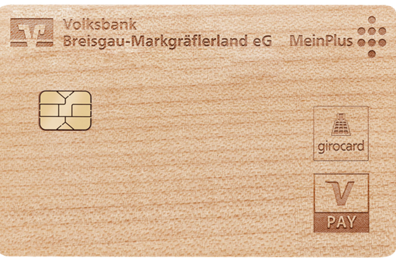 Holzkarte Vorderseite