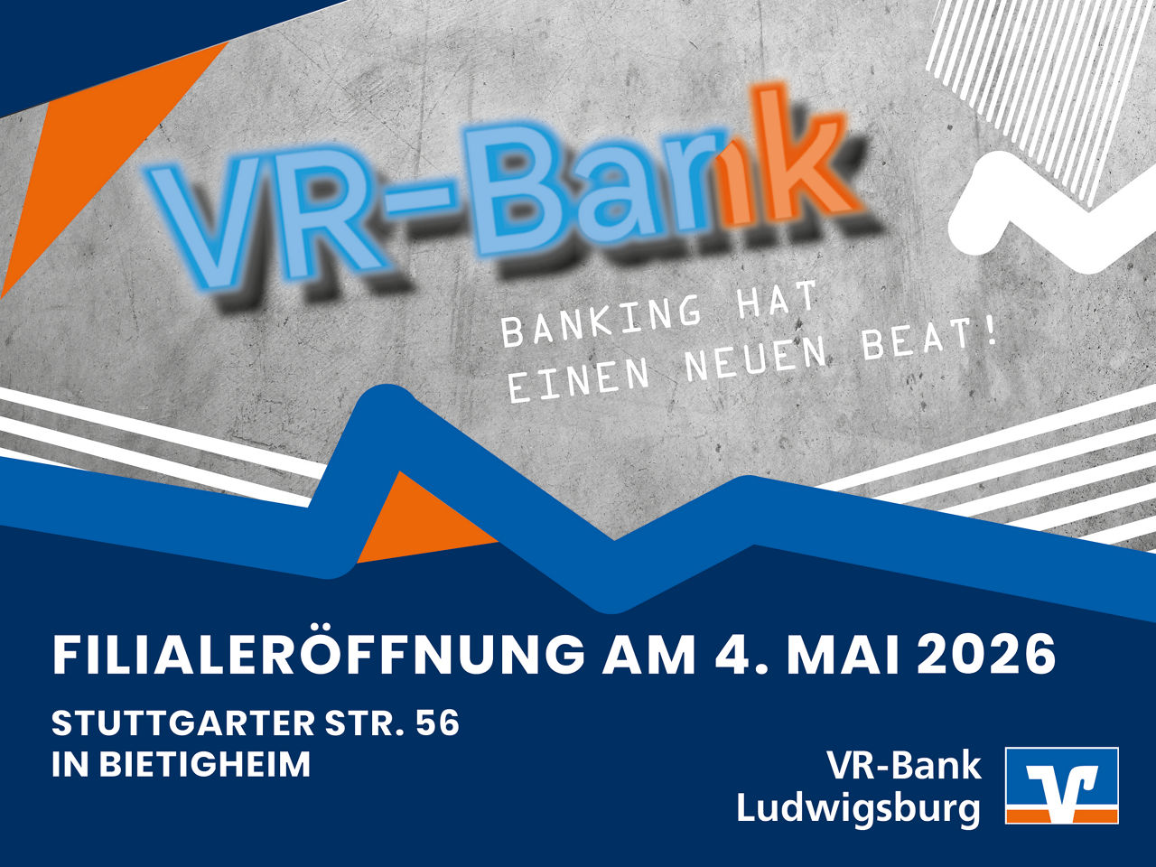 VR-Barnk - Banking hat einen neuen Beat - Filialeröffnung am 4. Mai 2026