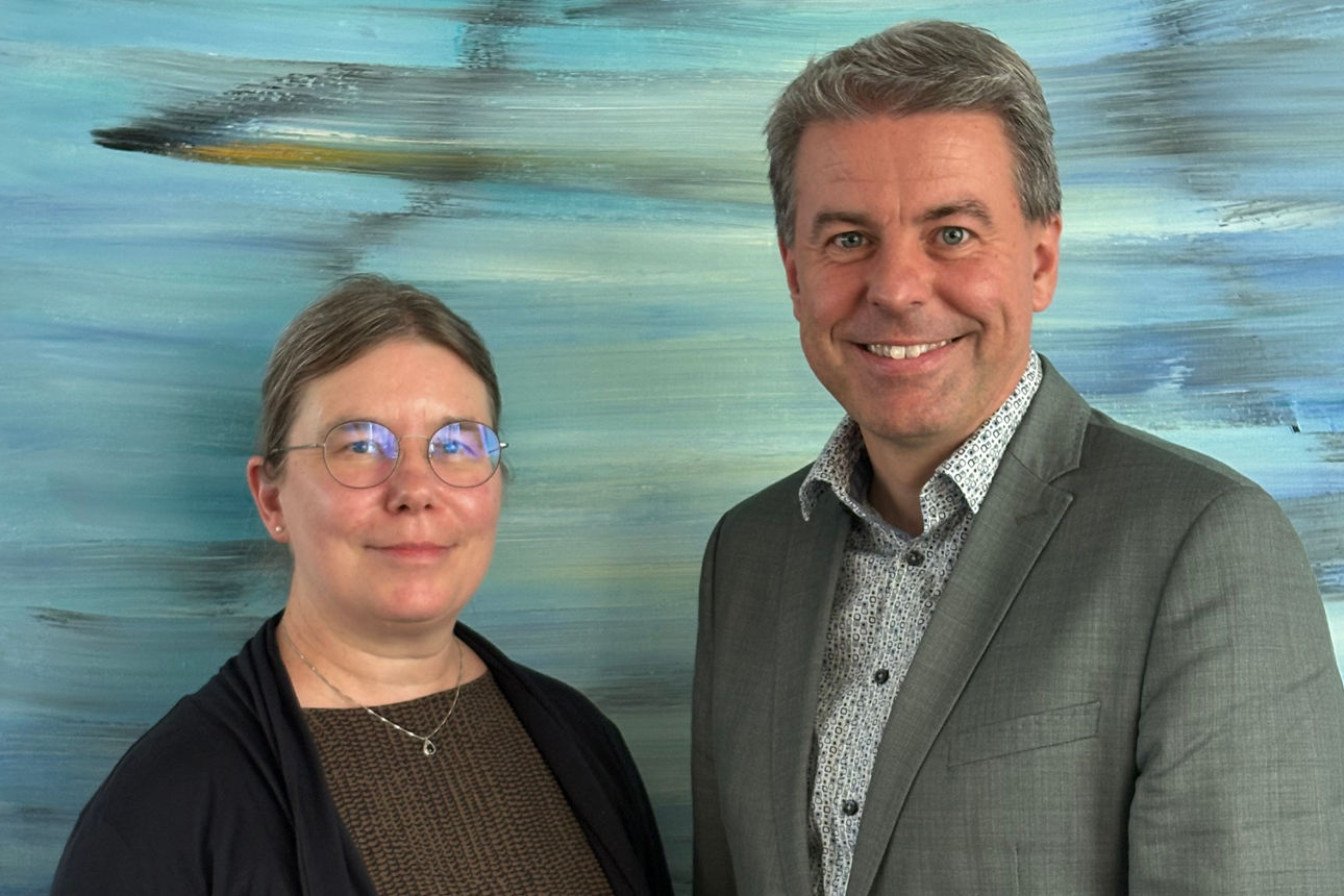 Rita Bäppler (stellvertretende Aufsichtsratsvorsitzende) und Hagen Breitling (Aufsichtsratsvorsitzender)