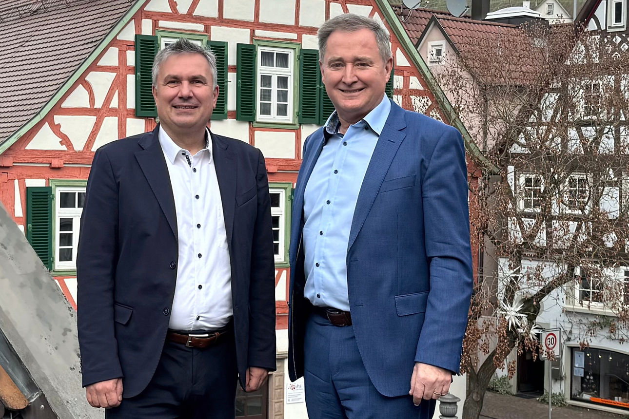 Foto unserer Vorstände Reiner Bölz und Gerhard Baumann