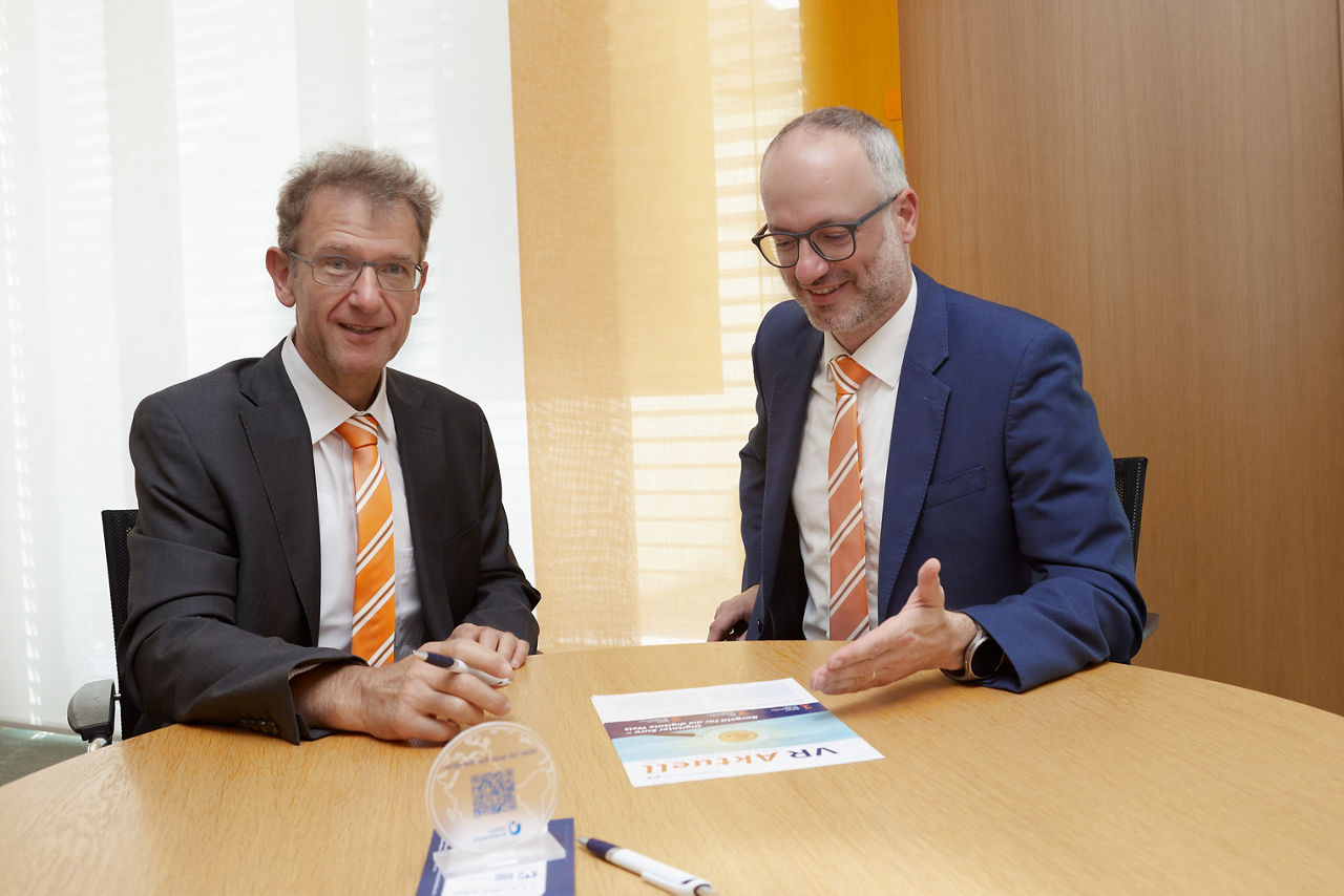 Vorstand Winfried Stahl und Vorstand Thomas Haag