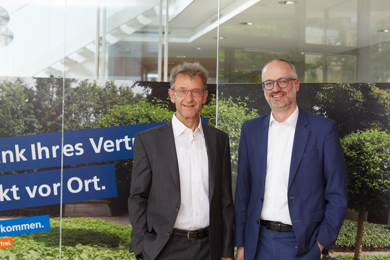 Vorstand Winfried Stahl und Thomas Haag 