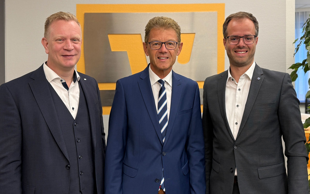 Foto unseres Vorstandes: Martin Sachsenhauser, Andreas Reindl, Florian Rauch (Vorstands-Assistenz/Prokurist)