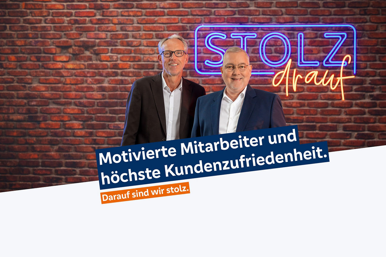 Stolz auf motivierte Mitarbeiter und höchste Kundenzufriedenheit sagen Carsten Jöres und Uwe Schulze-Vorwick