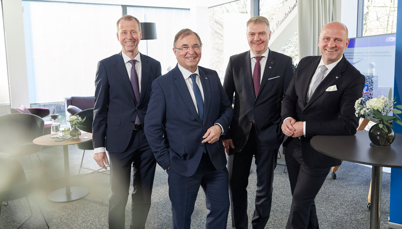Friedhelm Beuse, Thomas Schmidt, Jürgen Feistmann und Dietmar Dertwinkel (v.l.n.r.).