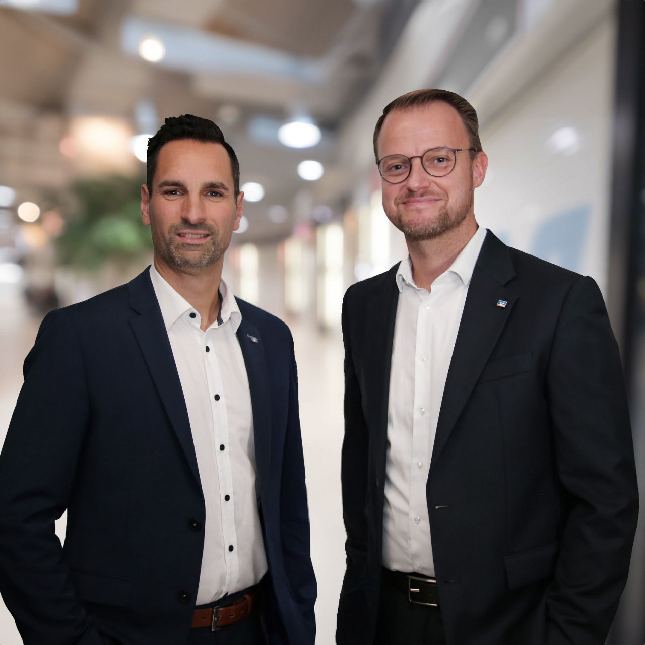 Foto unseres Vorstands: Links Peter Schau, rechts Michael Pohlmann