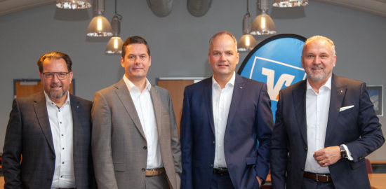 Die zukünftigen Vorstandsmitglieder der VR Bank Schleswig-Holstein Mitte