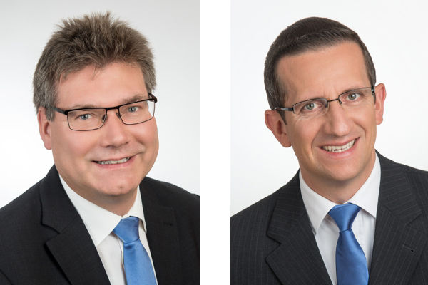 Porträts der beiden Vorstandsmitglieder