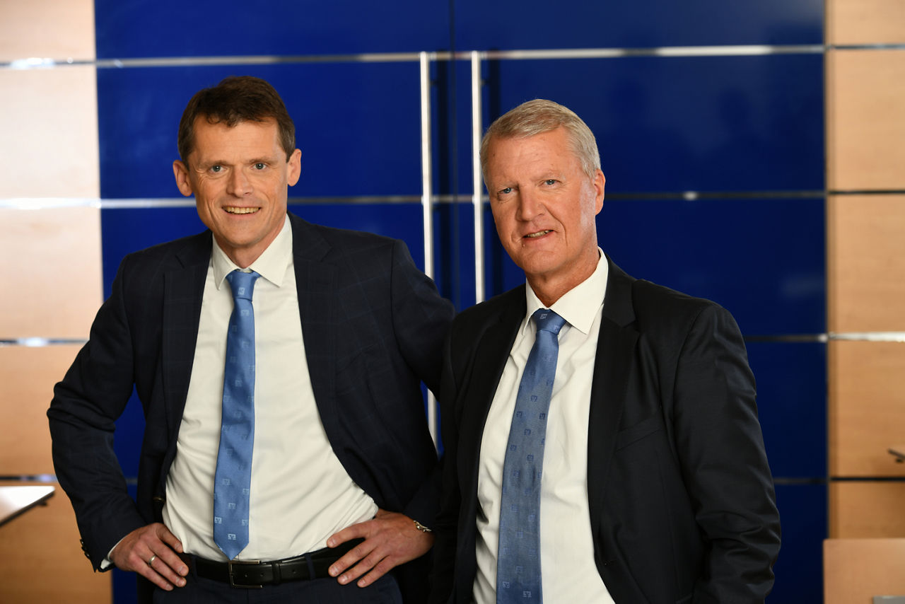 Foto unseres Vorstands (von links: Christoph Gubert und Helmut Vilmar)