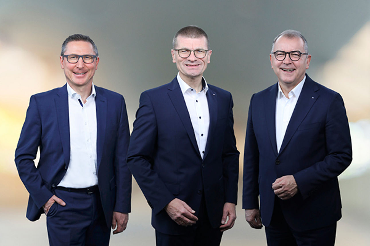 Der Vorstand von links: Richard Oppelt, Dr. Gerhard Walther (Vorsitzender) und Erwin Einzinger (stv. Vorsitzender).