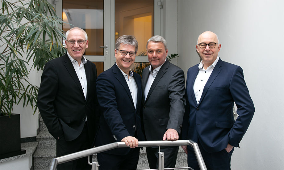 Die vier Vorstandsmitglieder Rudolf Hagenbrock, Jörg Horstkötter, Wolfgang Hillemeier, und Lothar Wille