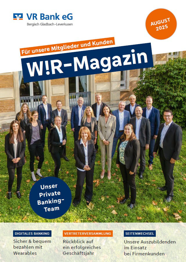 Wir-Magazin 02/2025 - Unser PrivateBanking-Team