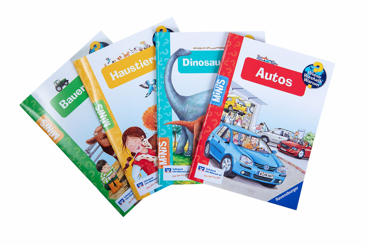 Ravensburger Minis "Wieso? Weshalb? Warum?". Verschiedene Mini-Bücher