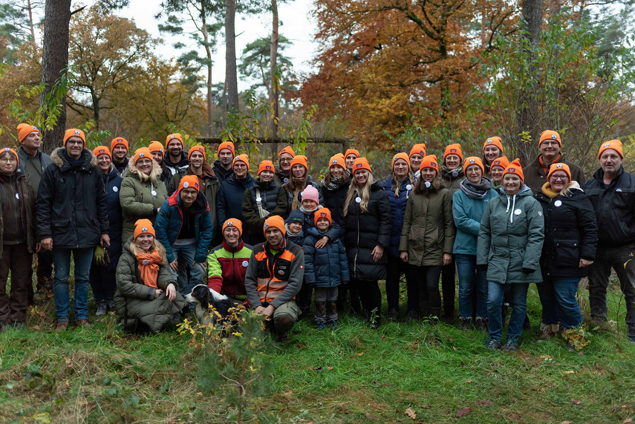 Das Wald-Team der Volksbank Schermbeck