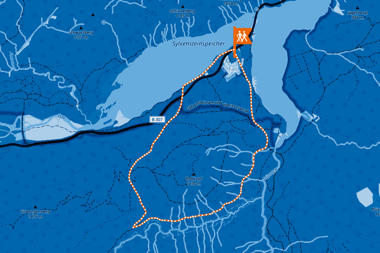 Wanderung Karte: Faller Rundweg