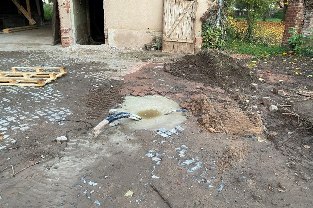 Foto des verdichteten Bodens