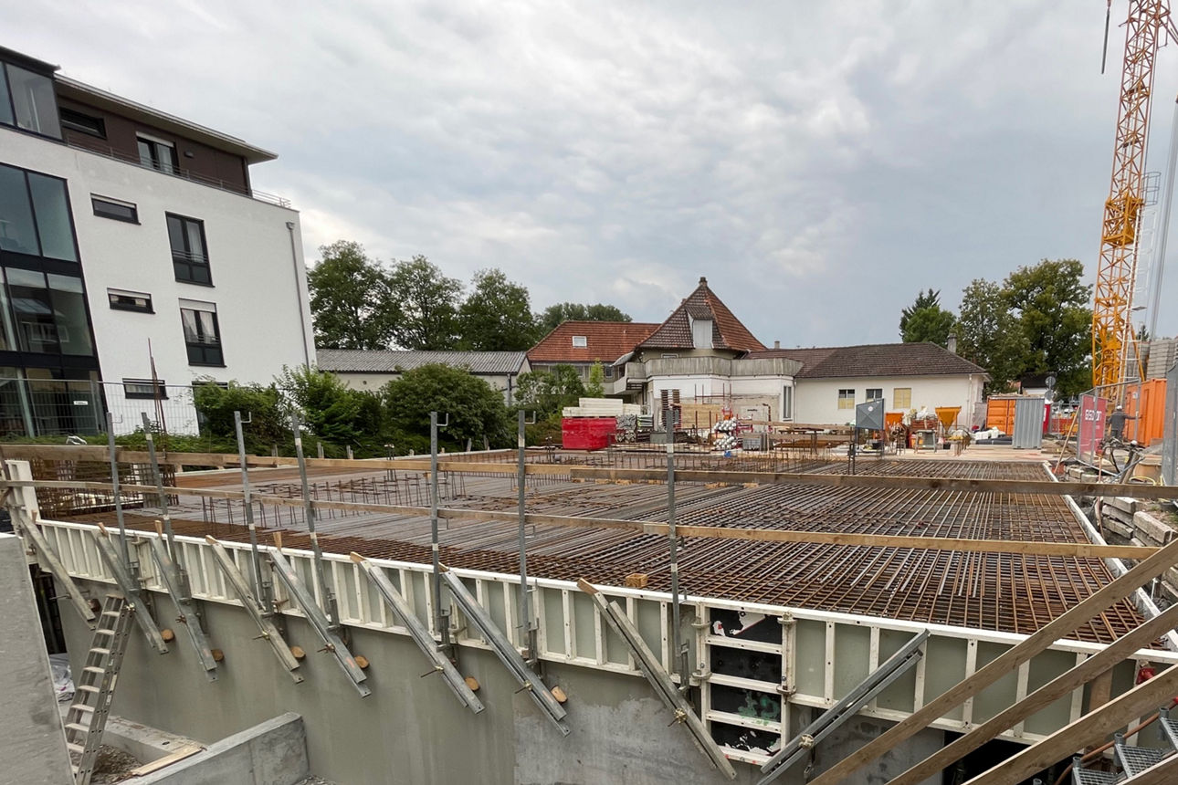 Rohbau eines Kellers in Wangen im Allgäu.