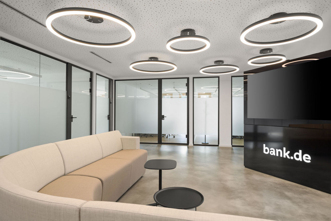 Wartebereich im Finanzzentrum Straubing