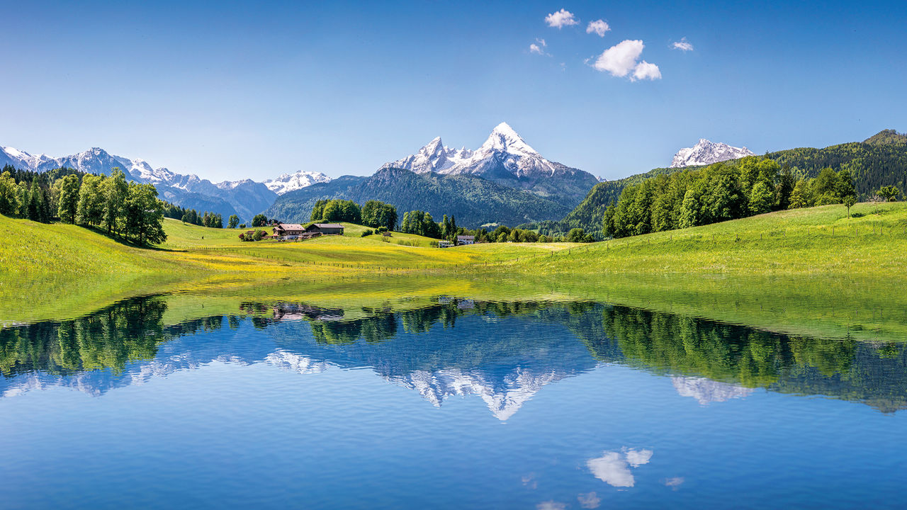 Panoramabild vom Watzmann in Berchtesgaden