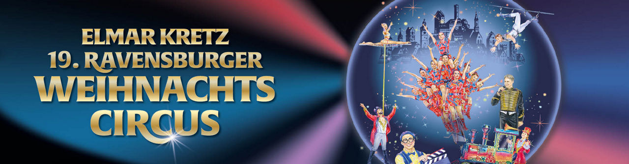 Goldenes Logo Elmar Kretz 19. Ravensburger Weihnachts Circus