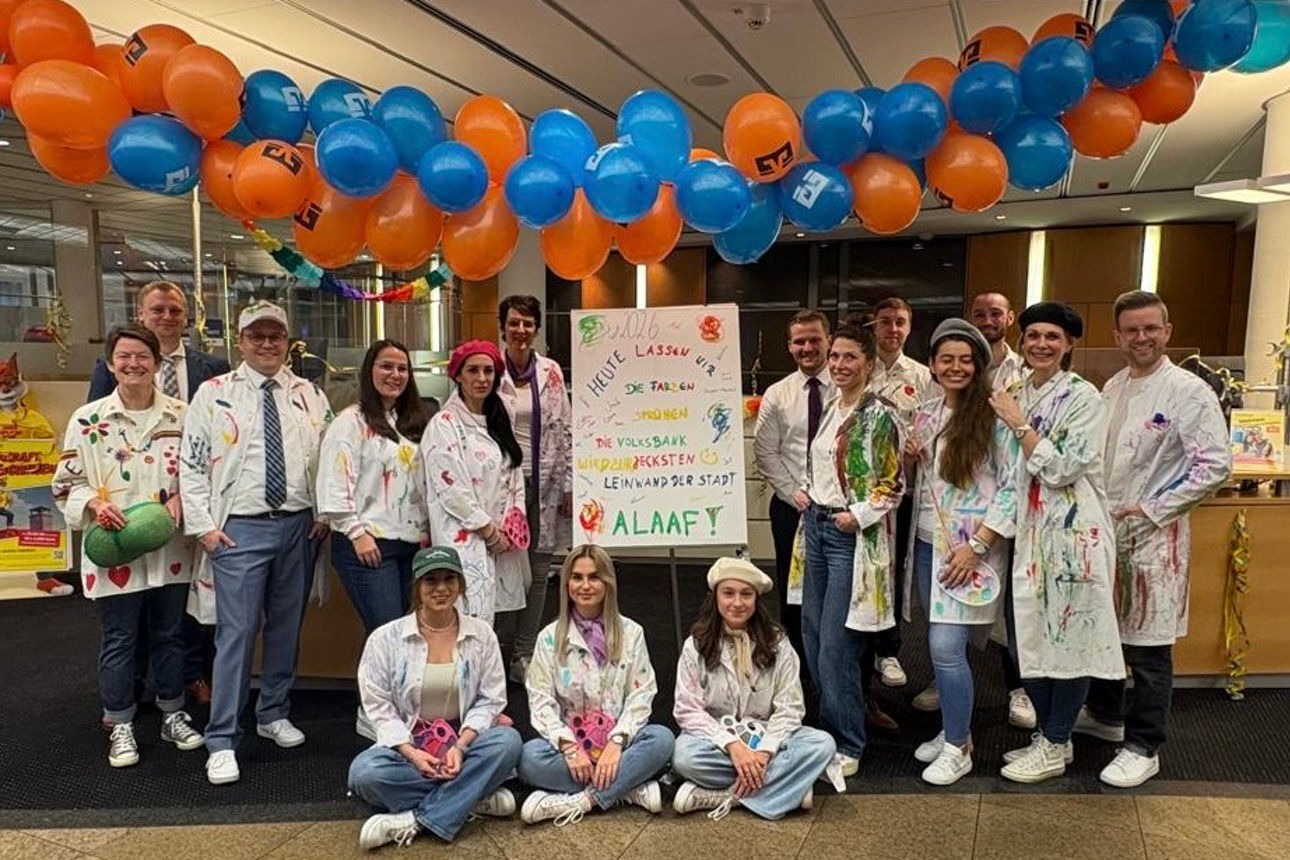Weiberfastnacht 2026 bei der Volksbank Hellweg in unserem Regionalzentrum in Werl