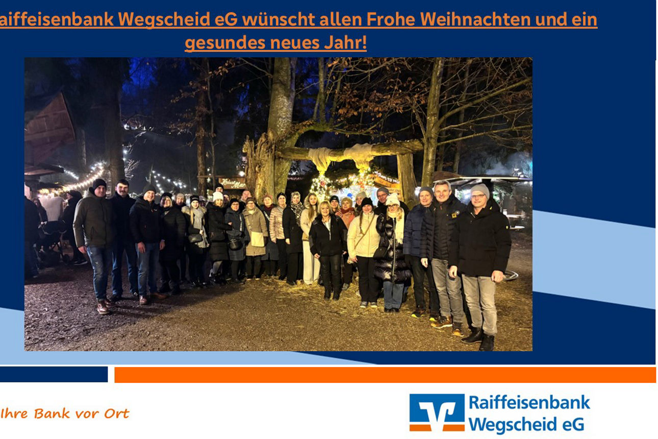 Frohe Weihnachten und ein gesundes neues Jahr!