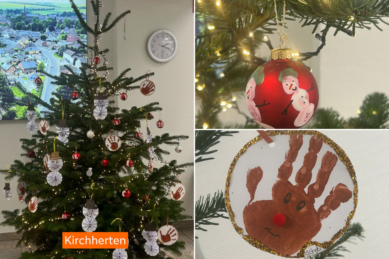 Weihnachtsbaum in der Filiale Kirchherten