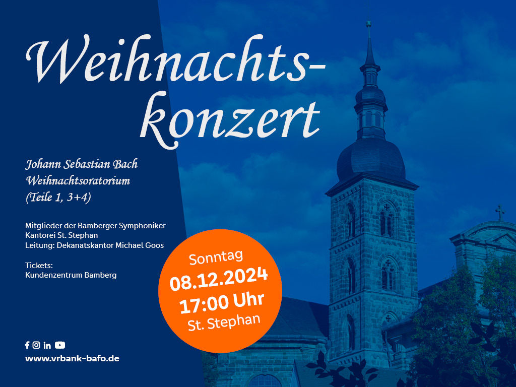 Veranstaltungshinweis zum Weihnachtskonzert 2024