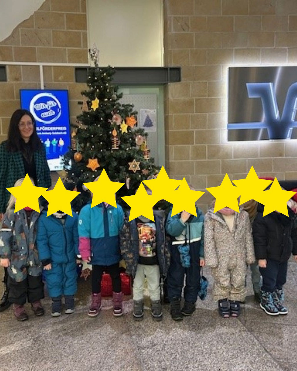 Christbaum in der Weinstraße