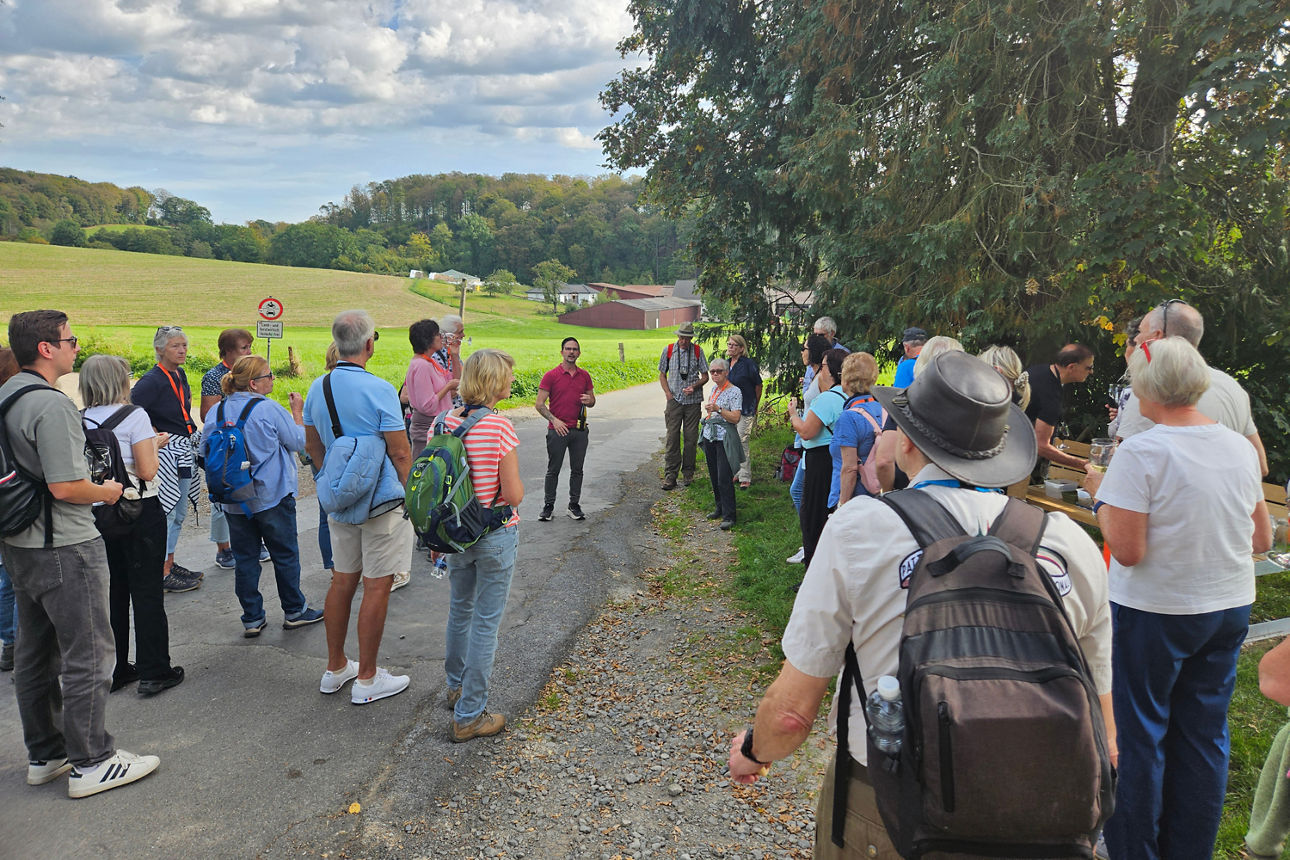 Gruppenfoto von der Bergischen Weinwanderung