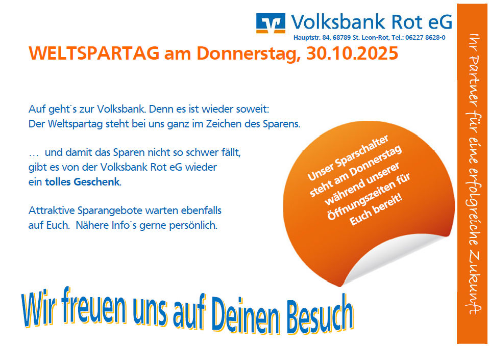 Anzeige Weltspartag