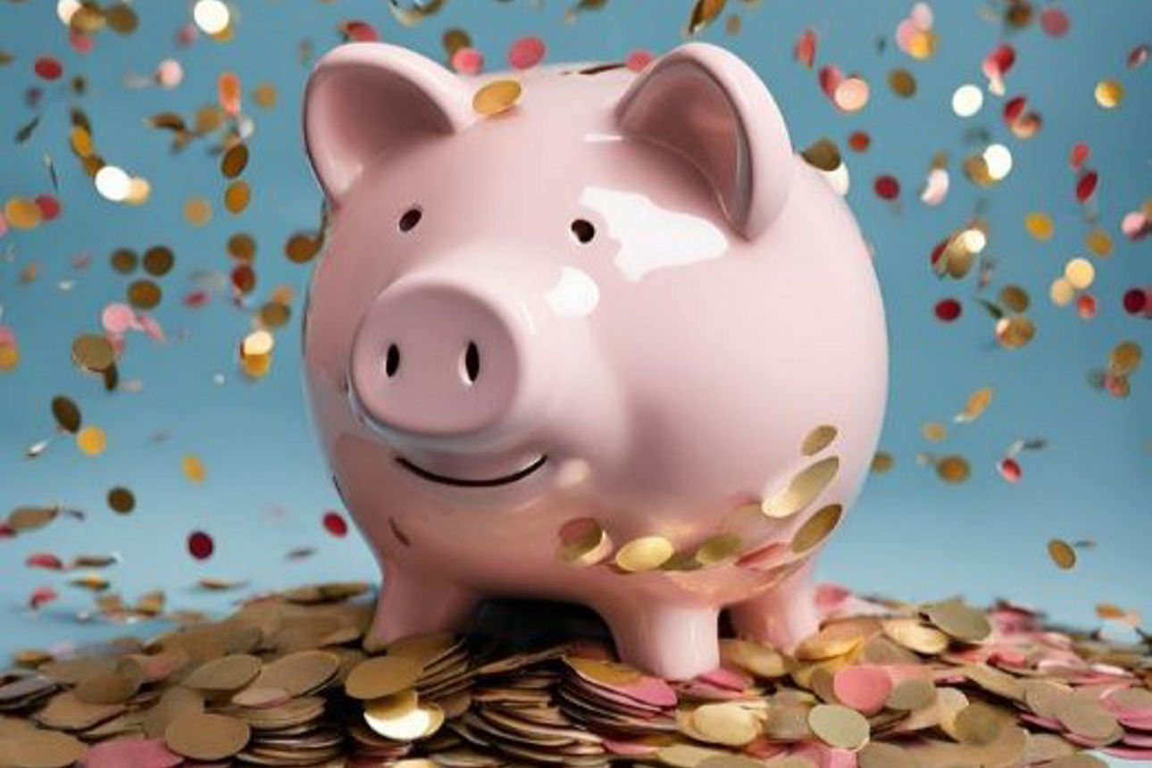 Sparschwein und Geld