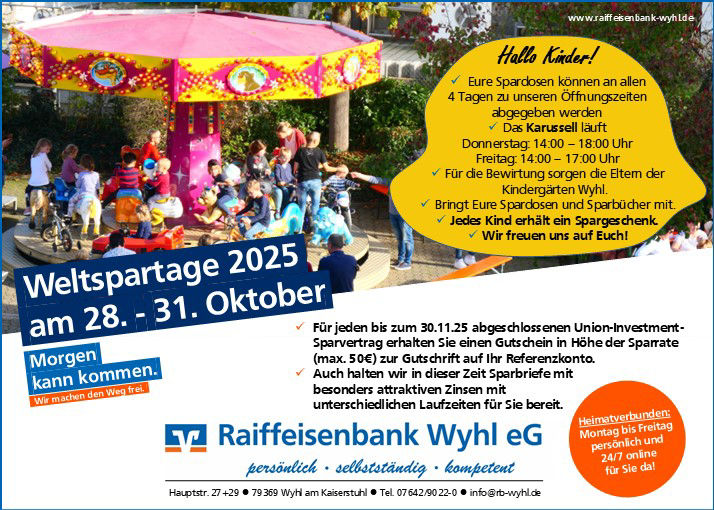 Weltspartage 2025