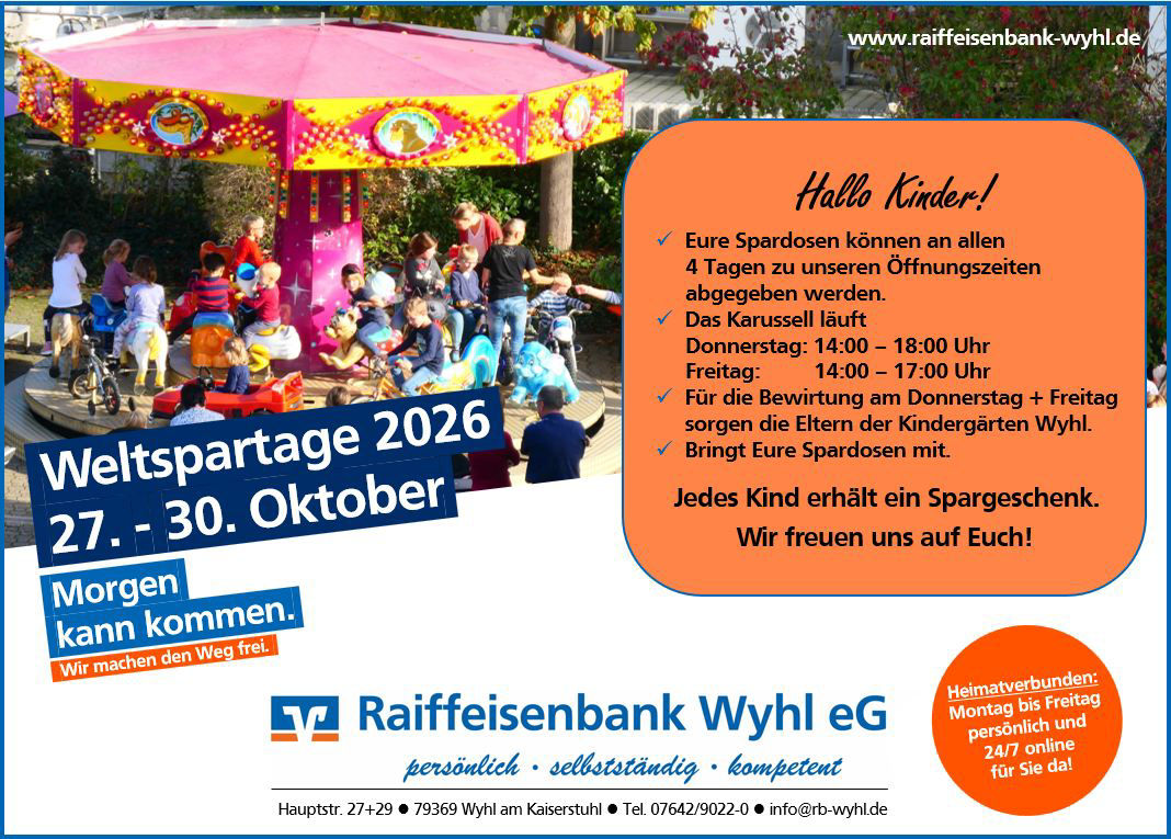 Weltspartage 2026