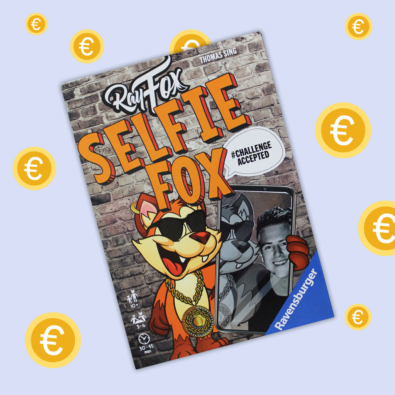 SELFIE FOX Partyspiel für 3-6 Spieler ab 10 Jahre