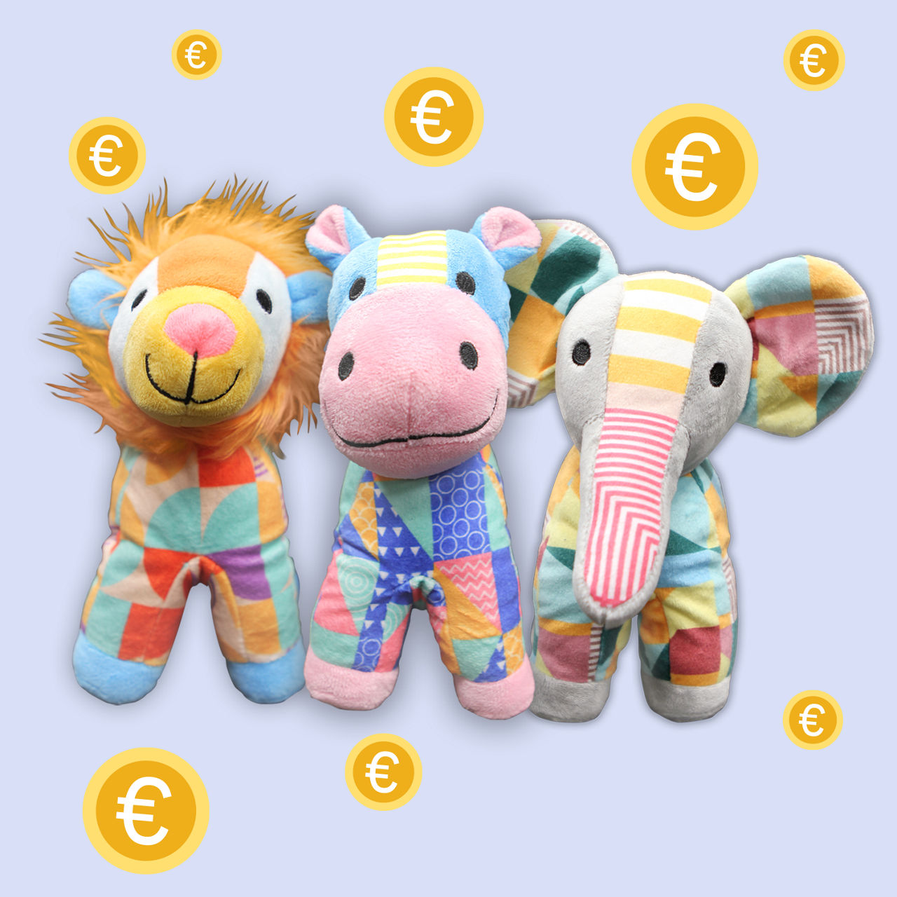 PatchFriends Elefant // Löwe // Nilpferd