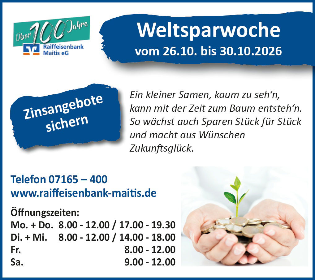 Weltsparwoche 2026