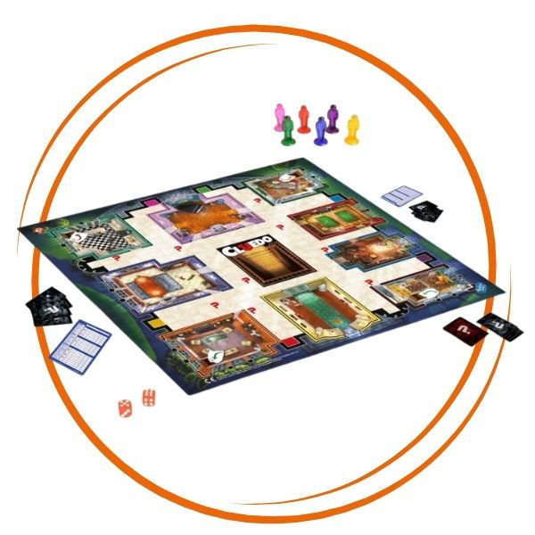 Ein Brettspiel mit verschiedenen Spielfiguren