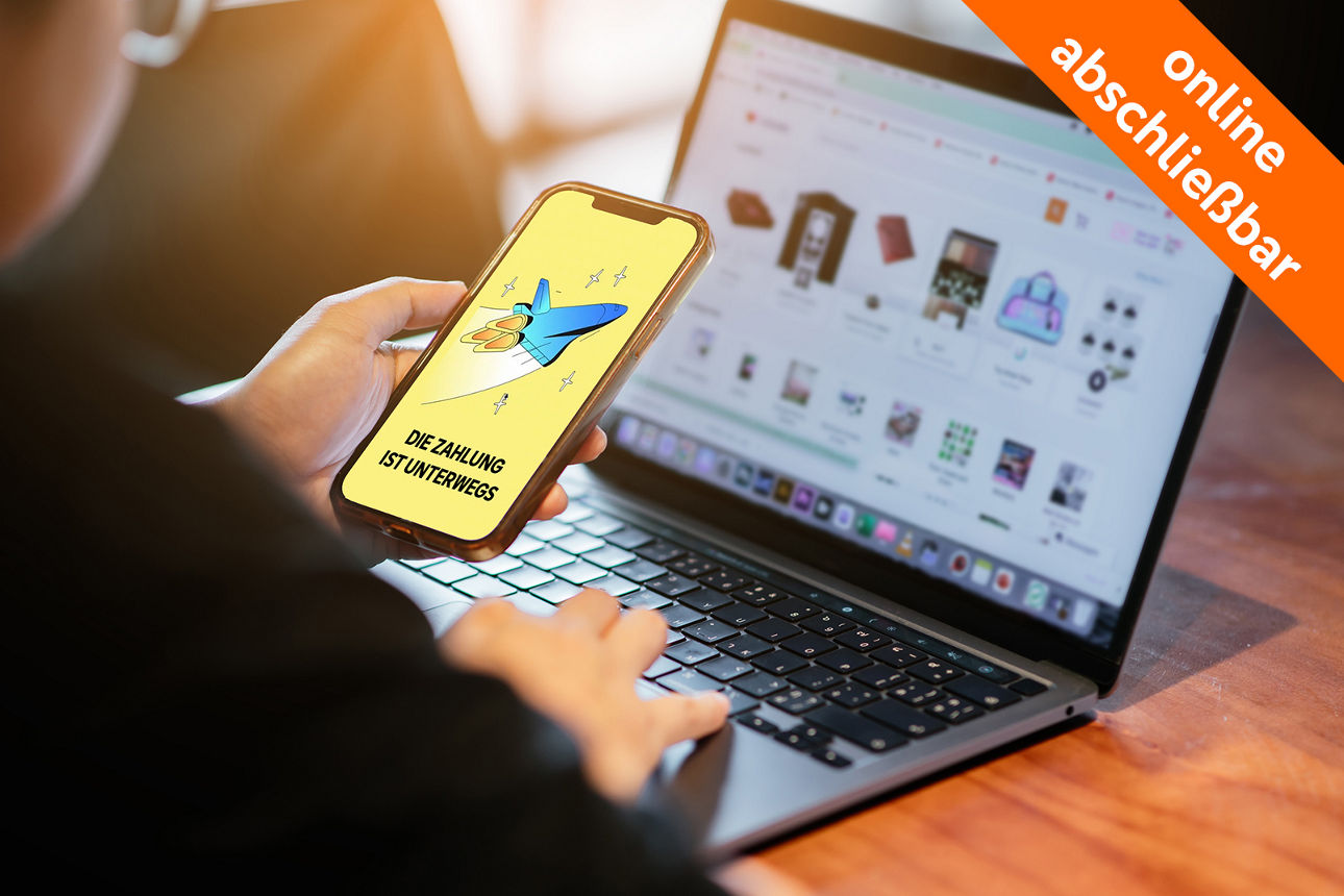 ein online Einkauf wird per Wero bezahlt