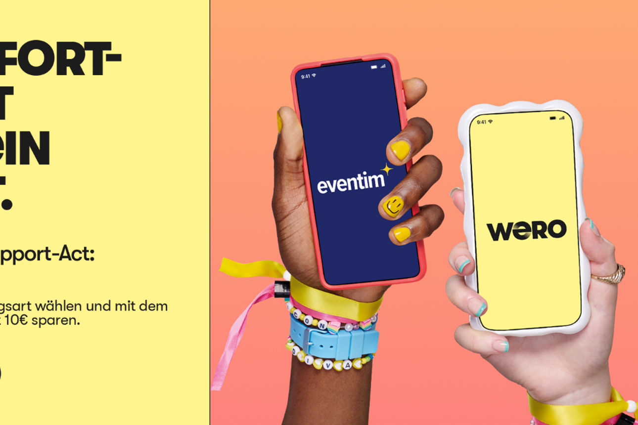 10 Euro Sofort-Rabatt auf Dein Ticket..Einfach Wero als Zahlungsart wählen und mit dem Code WERO2026 sorfor 10 Euro sparen