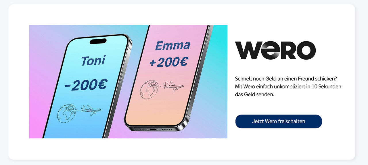 Mit Wero unkompliziert und schnell Geld senden