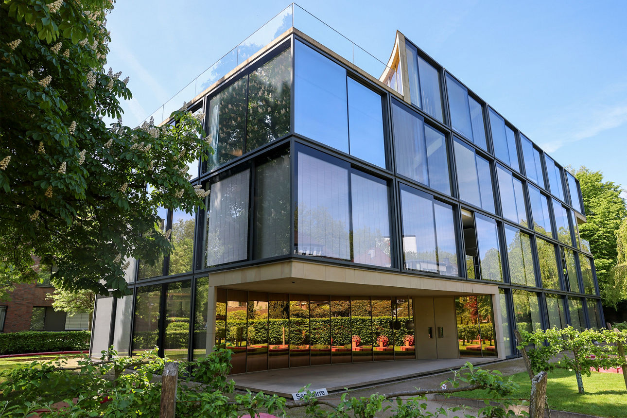 Das Gebäude der Werte-Bank-Münsterland in Münster von außen